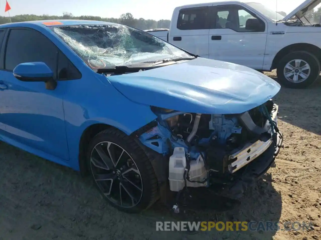 9 Photograph of a damaged car JTNK4RBEXK3002314 TOYOTA COROLLA 2019