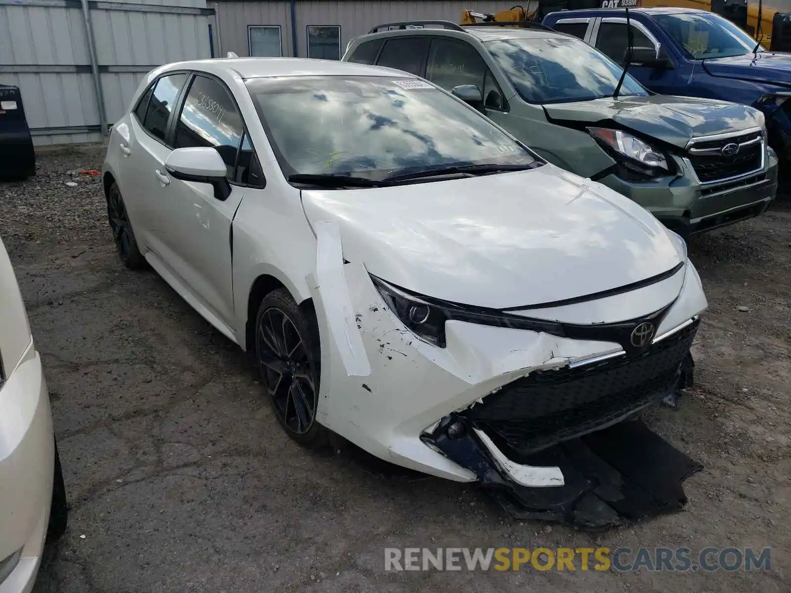 1 Photograph of a damaged car JTNK4RBEXK3003141 TOYOTA COROLLA 2019