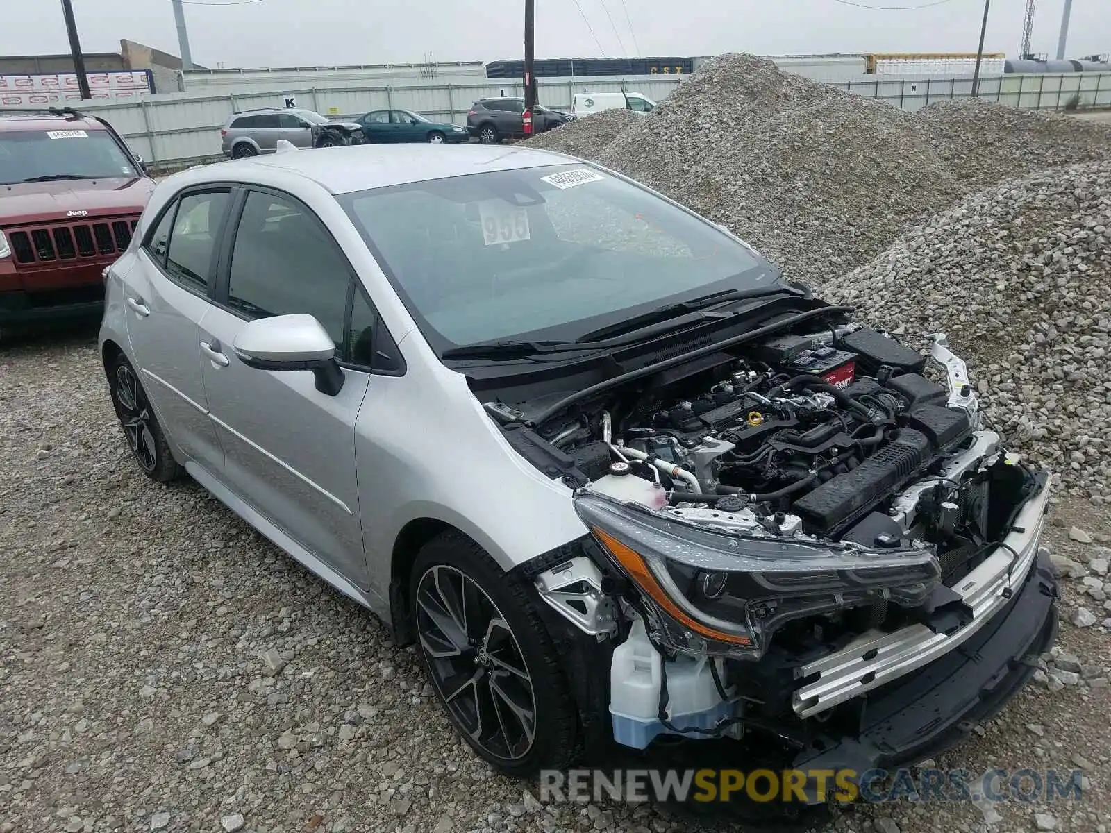 1 Photograph of a damaged car JTNK4RBEXK3003284 TOYOTA COROLLA 2019