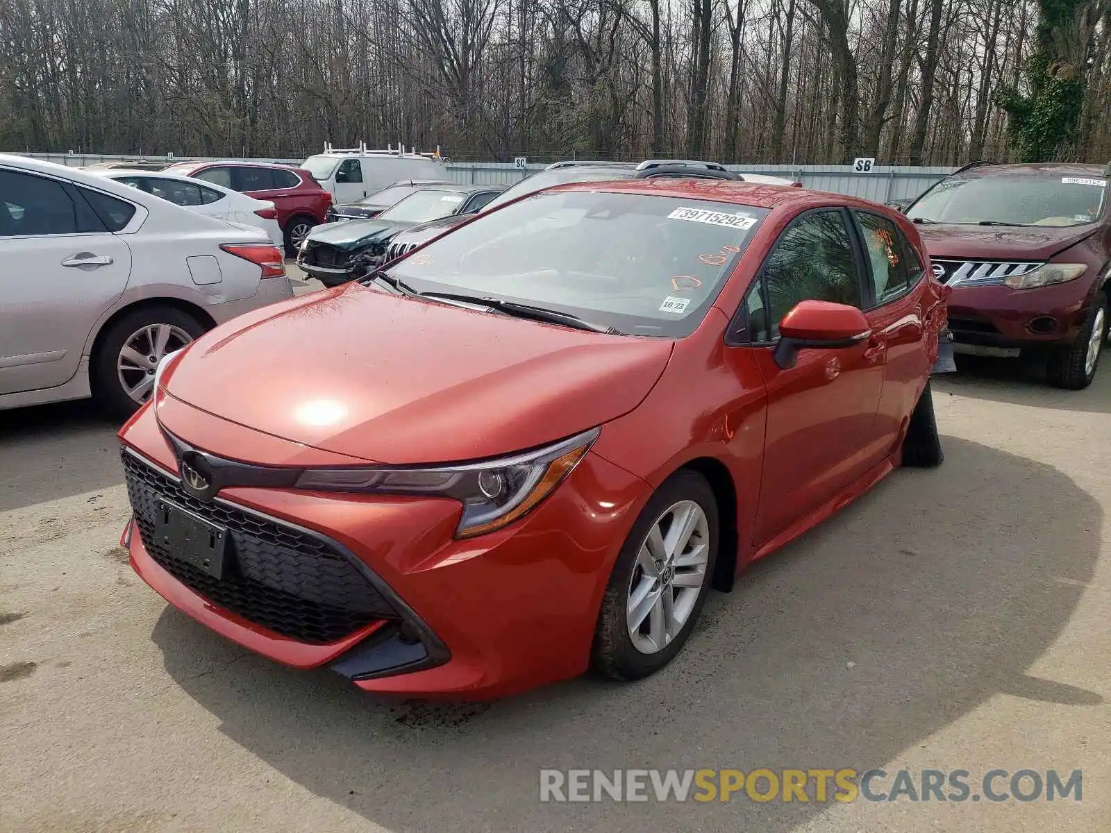 2 Photograph of a damaged car JTNK4RBEXK3004886 TOYOTA COROLLA 2019