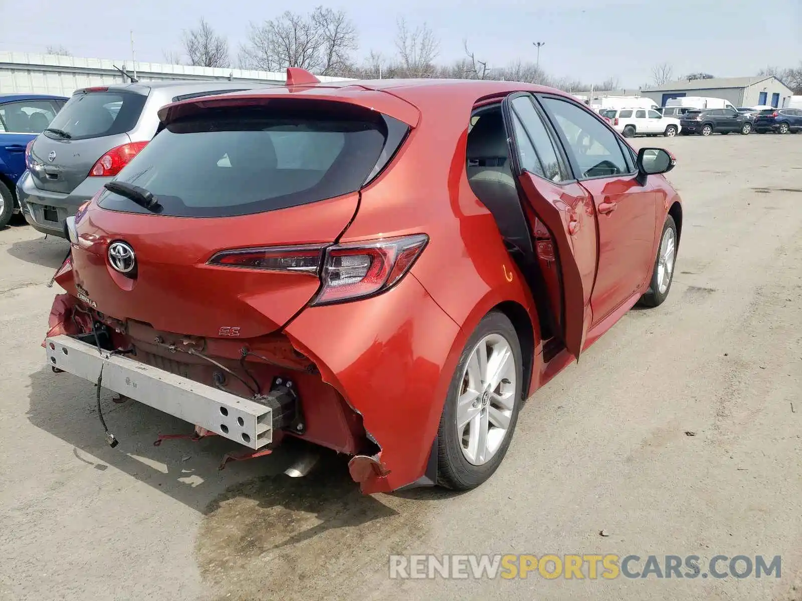 4 Photograph of a damaged car JTNK4RBEXK3004886 TOYOTA COROLLA 2019