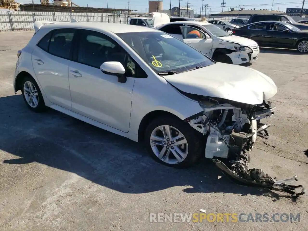 1 Photograph of a damaged car JTNK4RBEXK3006511 TOYOTA COROLLA 2019