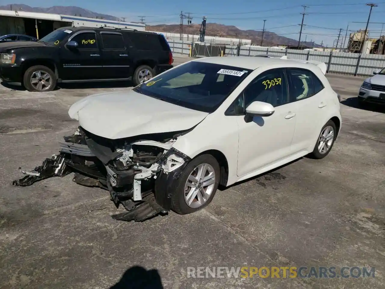 2 Photograph of a damaged car JTNK4RBEXK3006511 TOYOTA COROLLA 2019