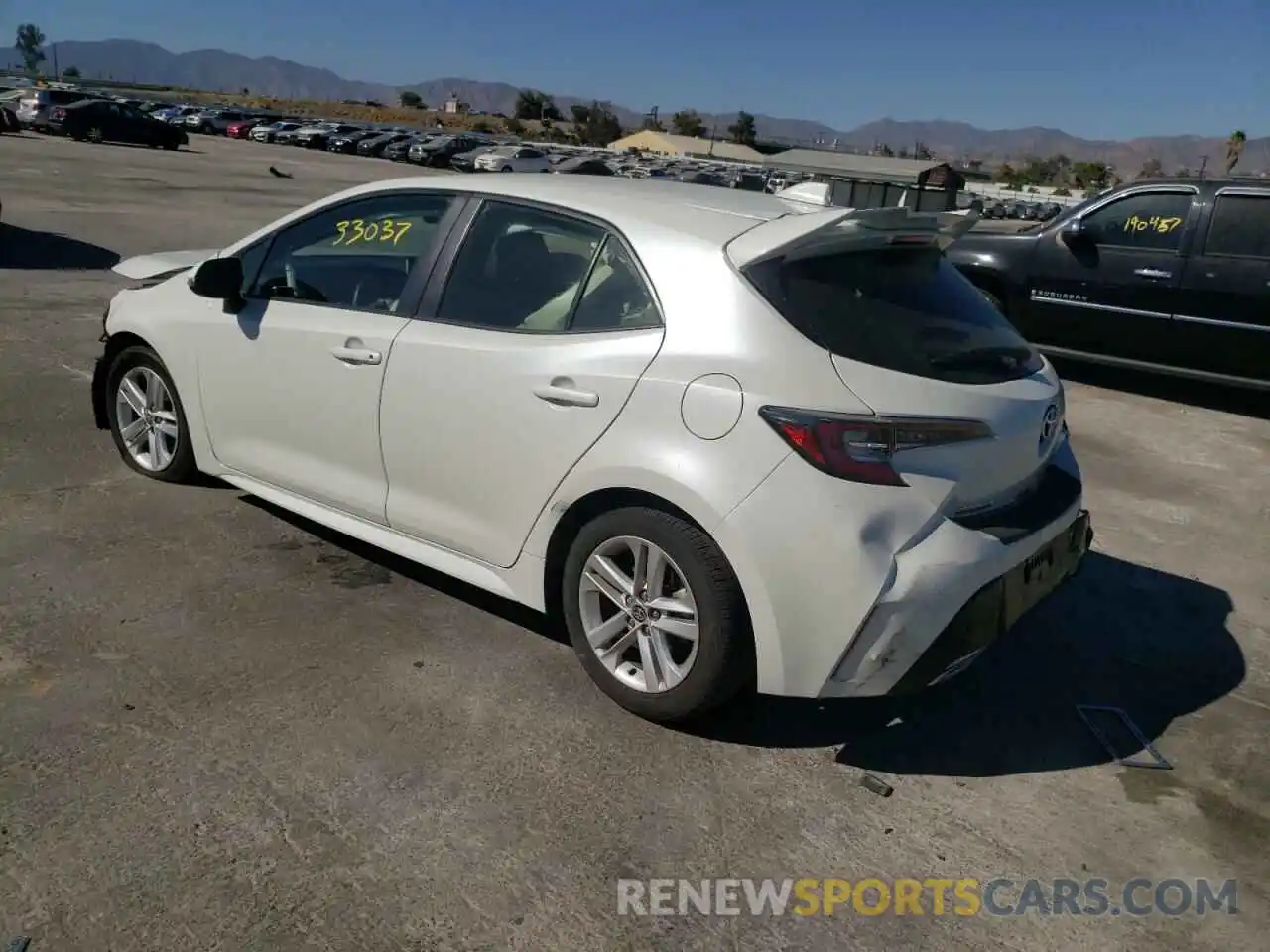 3 Photograph of a damaged car JTNK4RBEXK3006511 TOYOTA COROLLA 2019