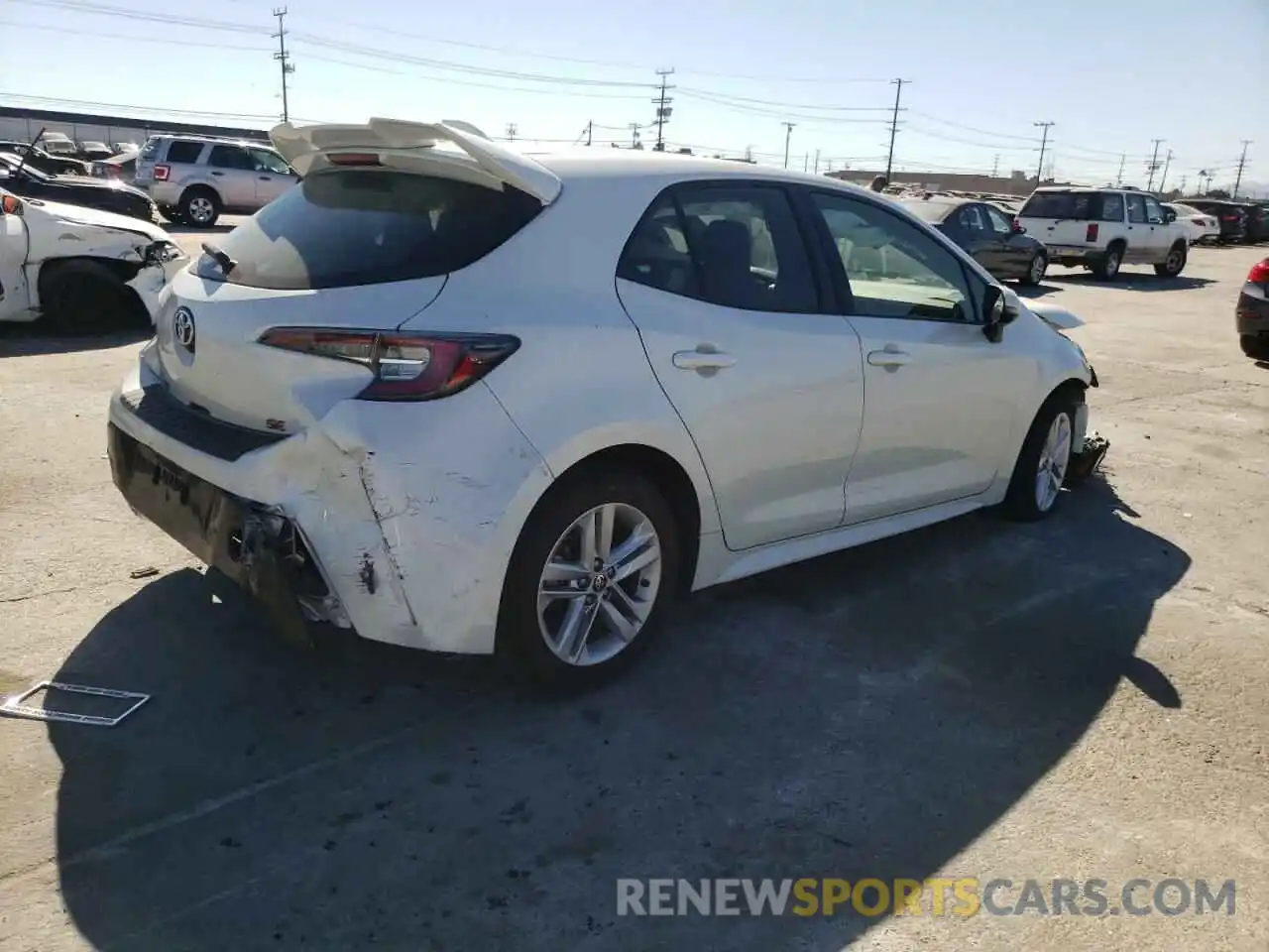 4 Photograph of a damaged car JTNK4RBEXK3006511 TOYOTA COROLLA 2019