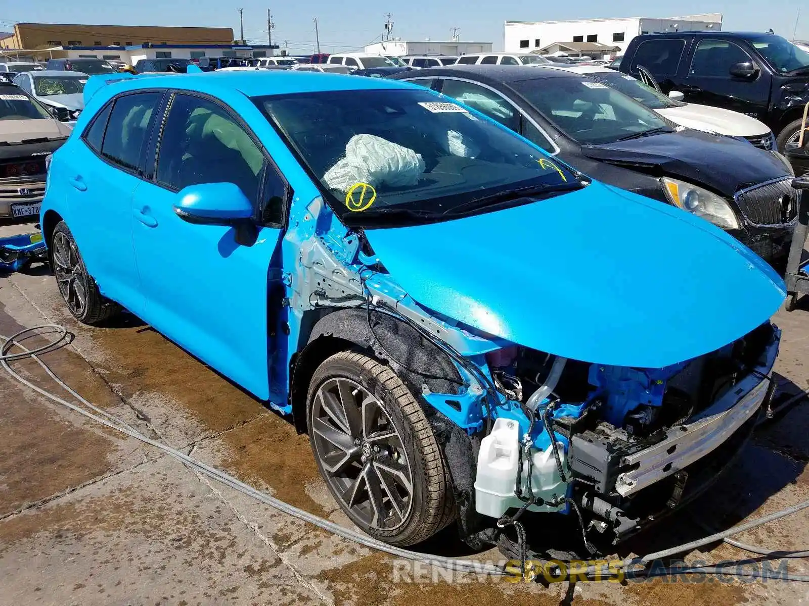 1 Photograph of a damaged car JTNK4RBEXK3008193 TOYOTA COROLLA 2019