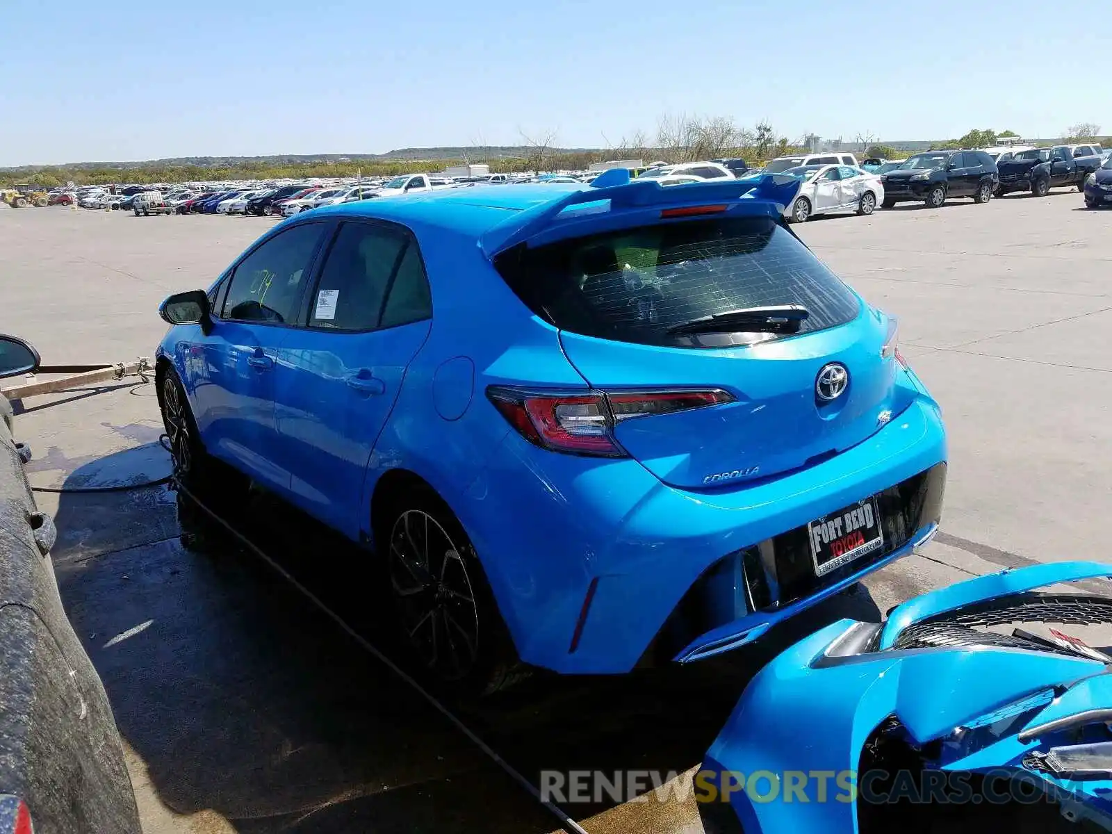 3 Photograph of a damaged car JTNK4RBEXK3008193 TOYOTA COROLLA 2019