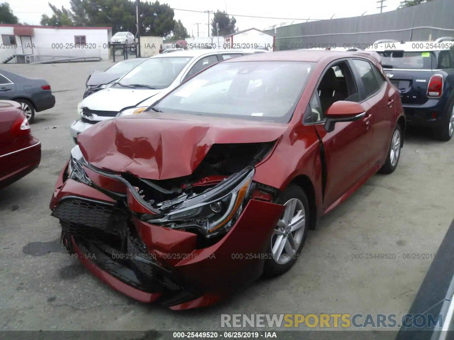 2 Photograph of a damaged car JTNK4RBEXK3013507 TOYOTA COROLLA 2019