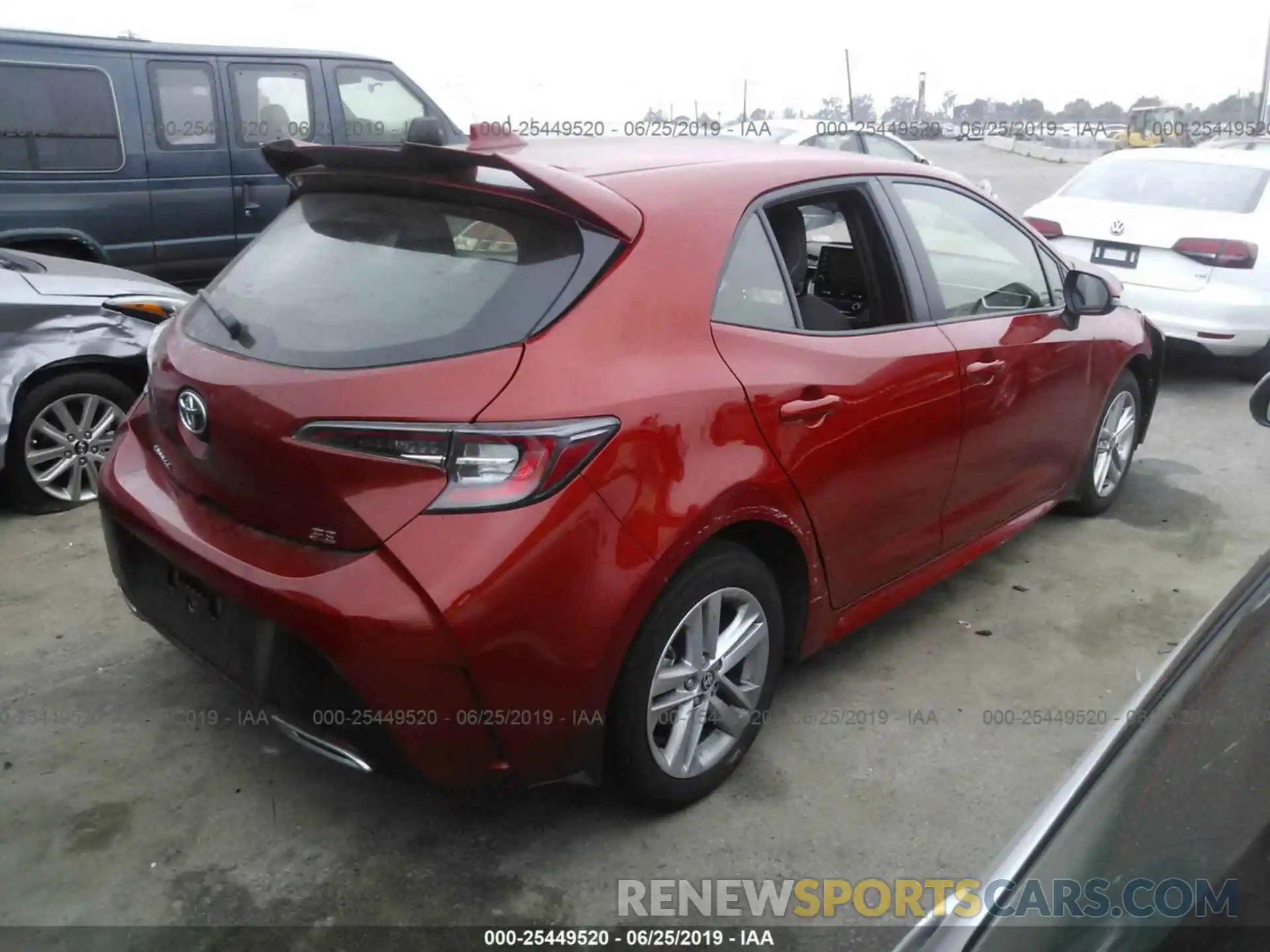 4 Photograph of a damaged car JTNK4RBEXK3013507 TOYOTA COROLLA 2019