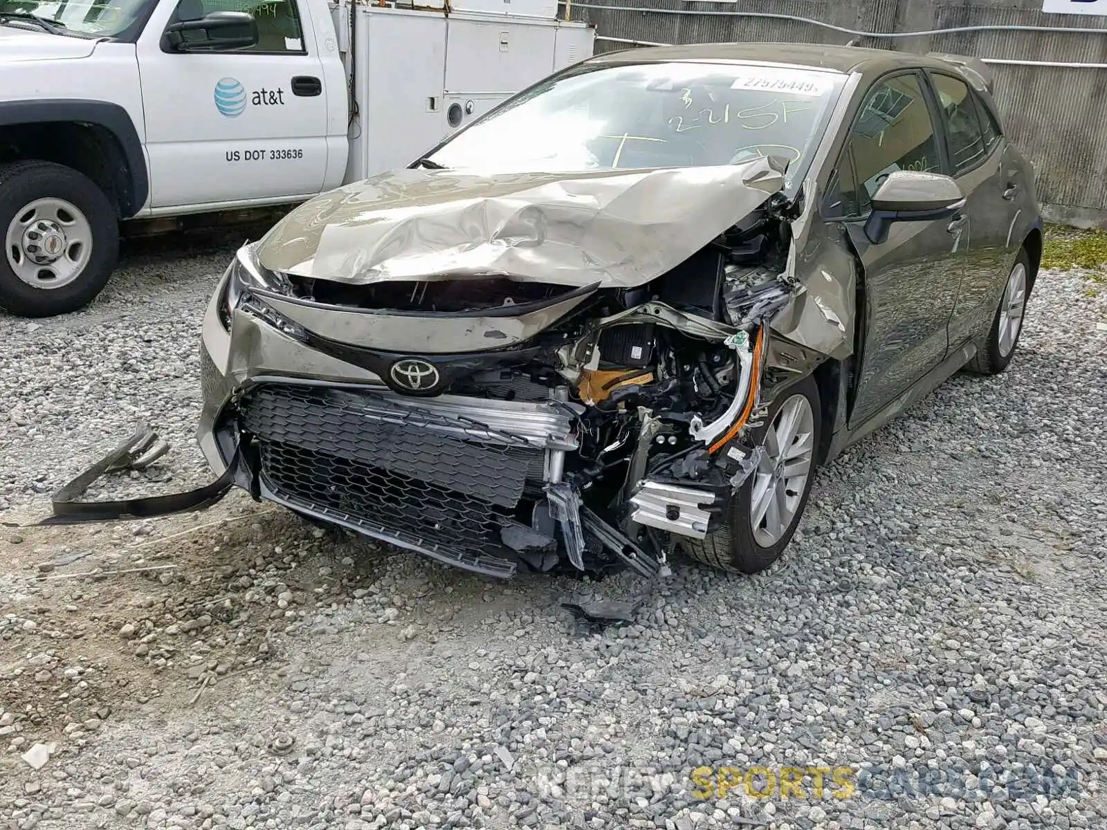 2 Photograph of a damaged car JTNK4RBEXK3014608 TOYOTA COROLLA 2019