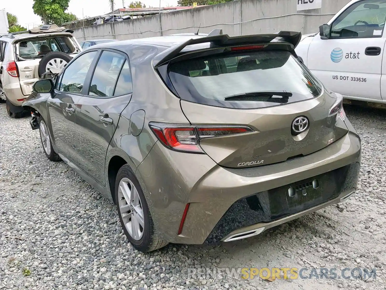 3 Photograph of a damaged car JTNK4RBEXK3014608 TOYOTA COROLLA 2019