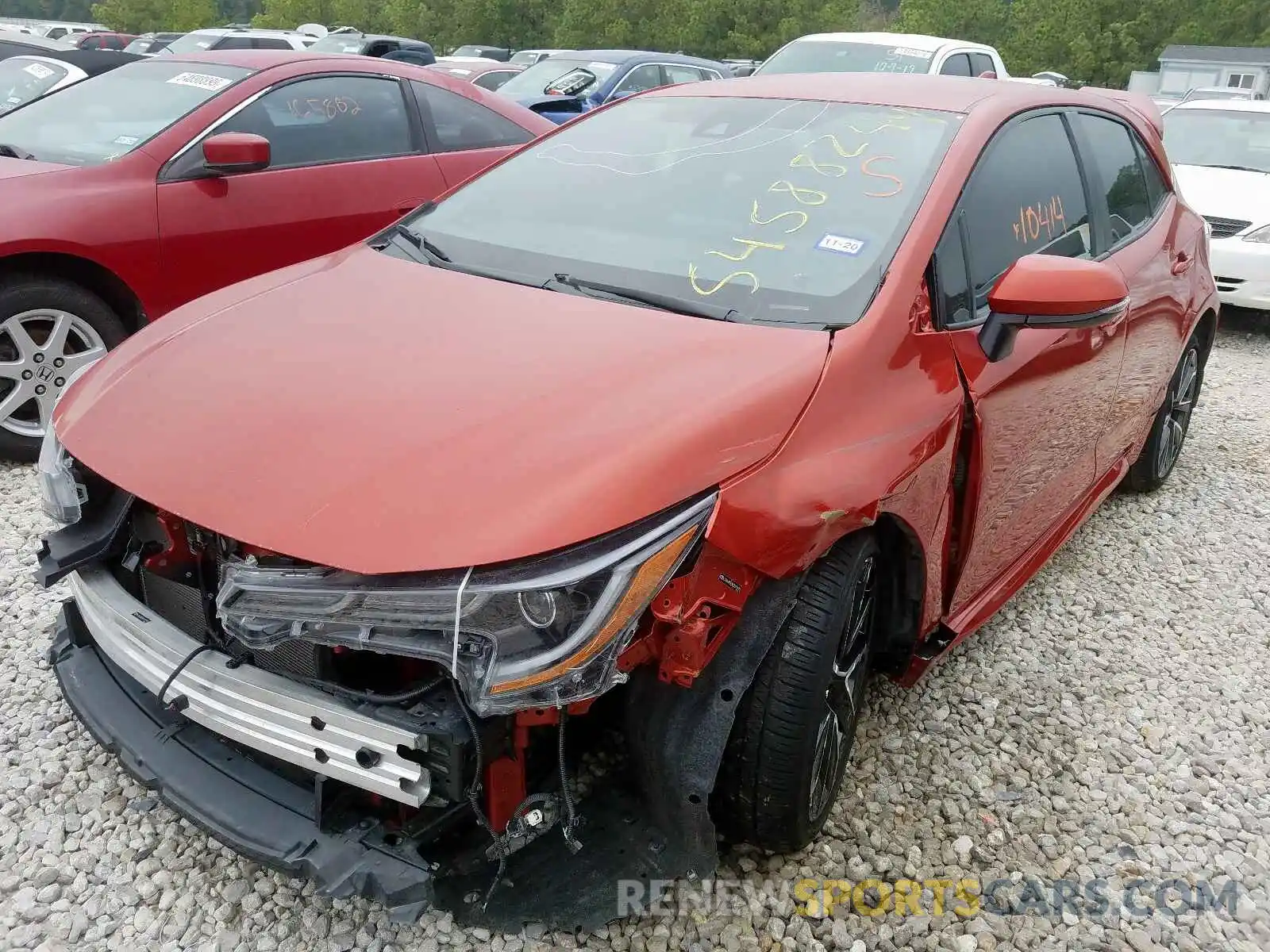 2 Photograph of a damaged car JTNK4RBEXK3015970 TOYOTA COROLLA 2019