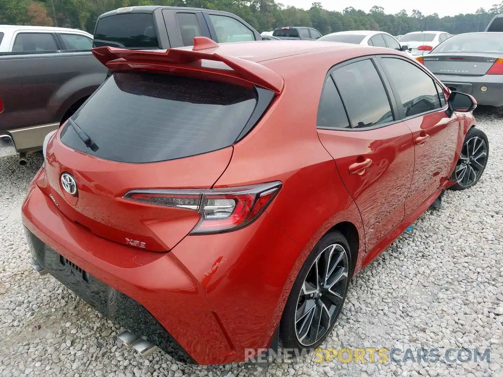 4 Photograph of a damaged car JTNK4RBEXK3015970 TOYOTA COROLLA 2019