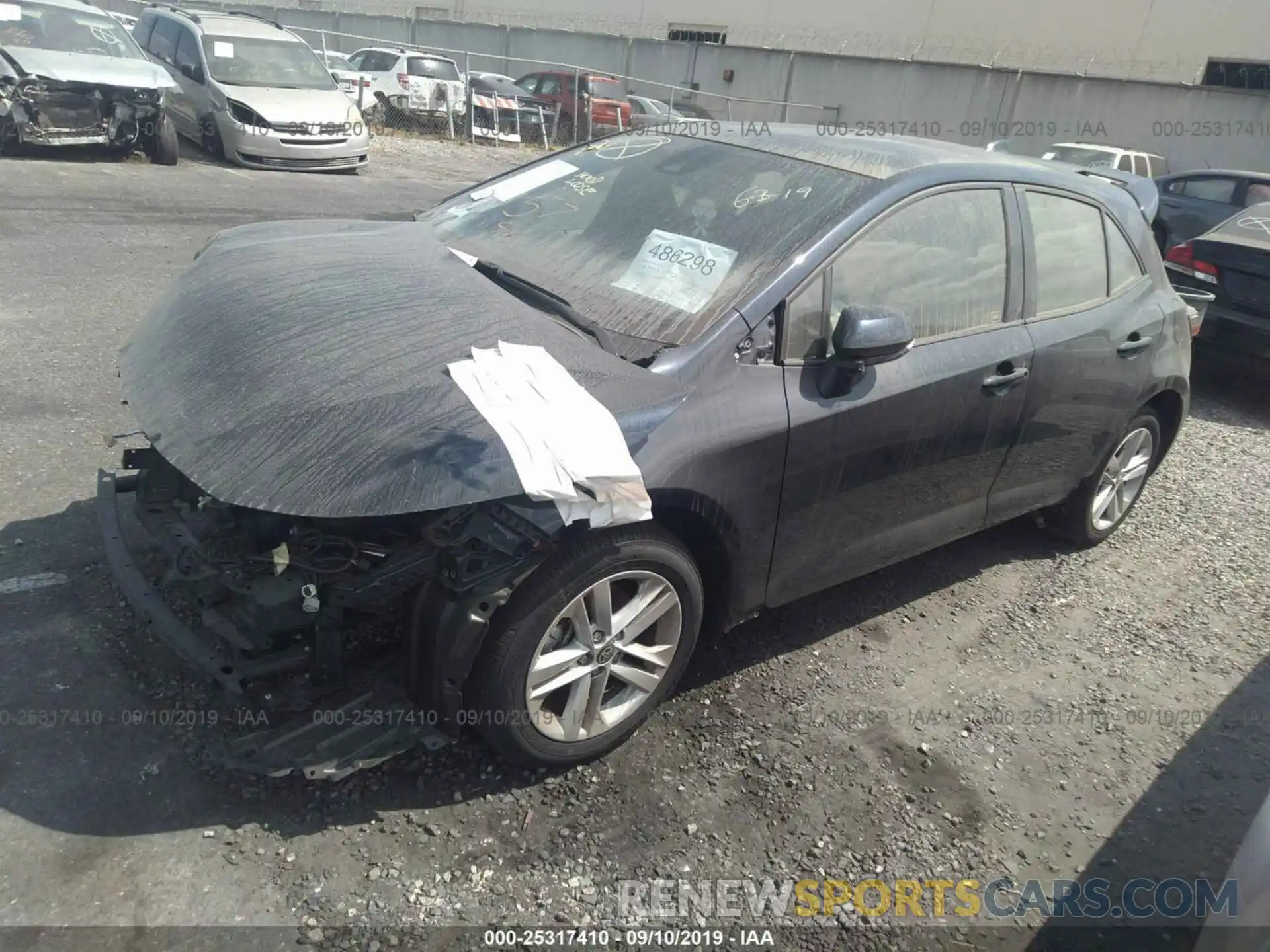 2 Photograph of a damaged car JTNK4RBEXK3018075 TOYOTA COROLLA 2019