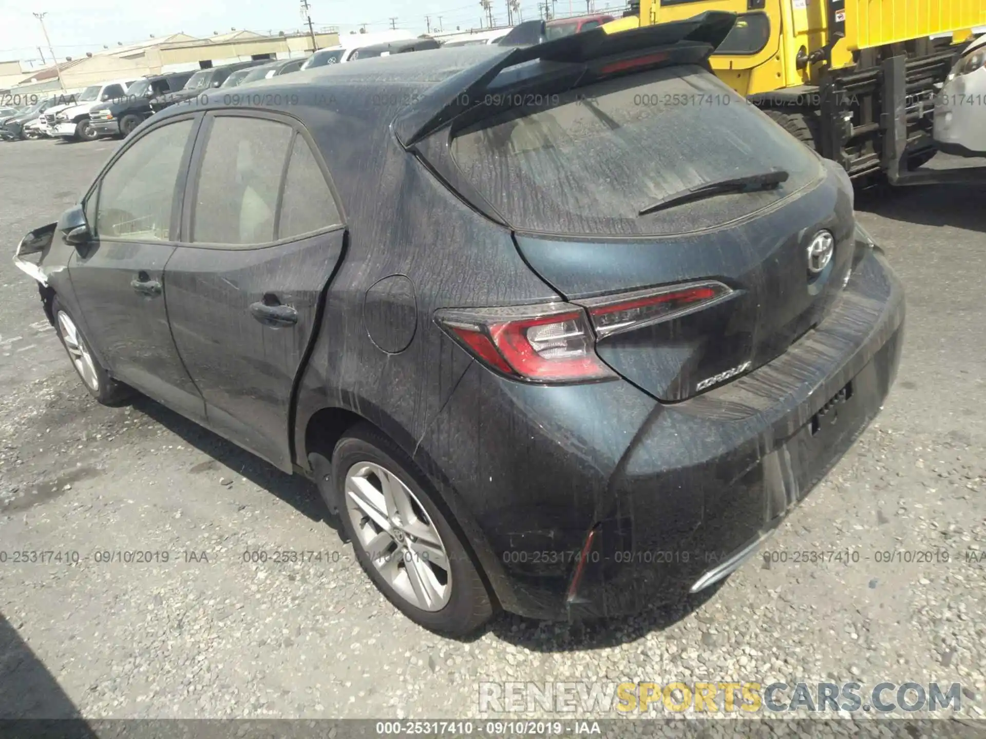 3 Photograph of a damaged car JTNK4RBEXK3018075 TOYOTA COROLLA 2019