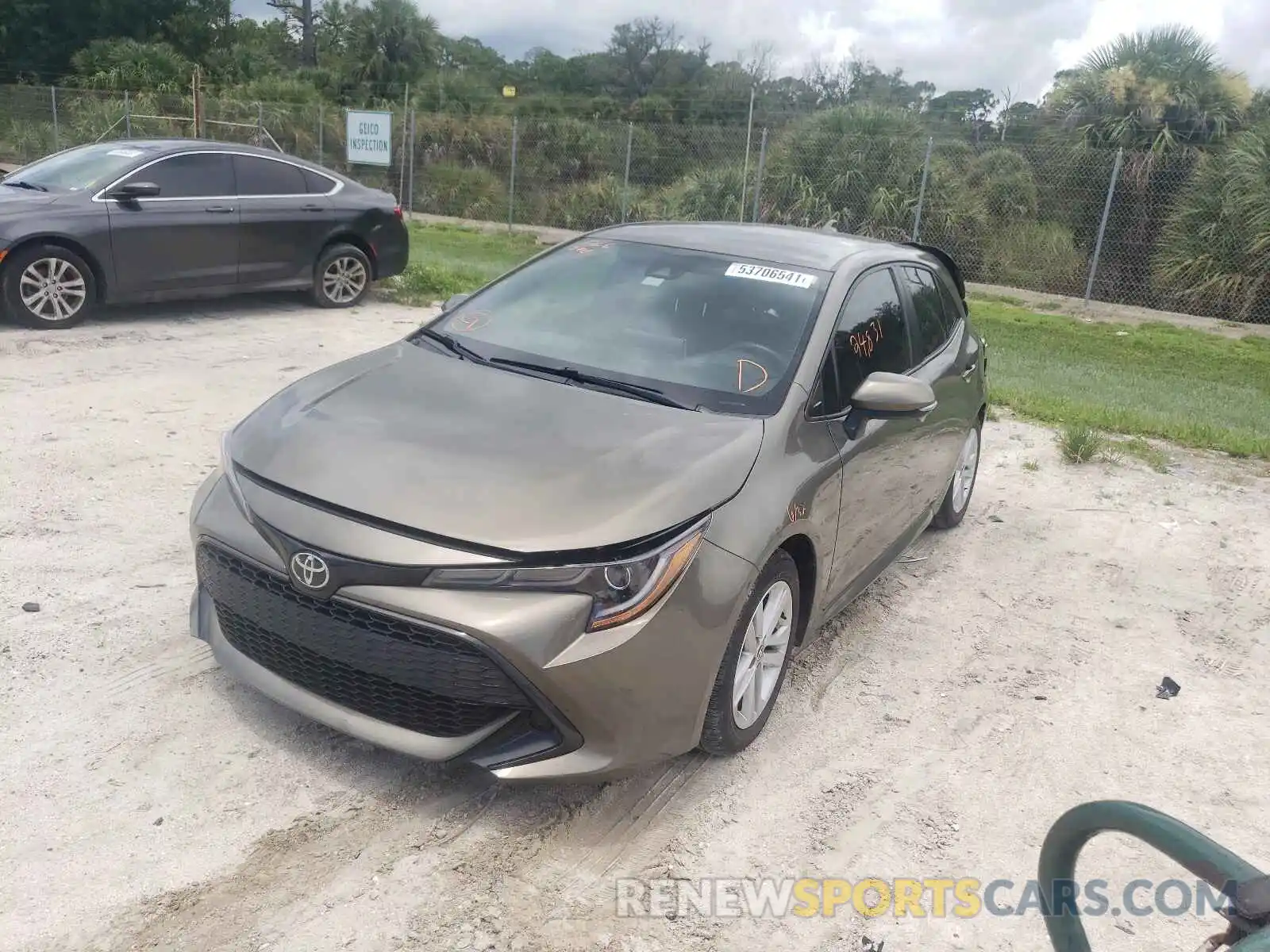 2 Photograph of a damaged car JTNK4RBEXK3018187 TOYOTA COROLLA 2019