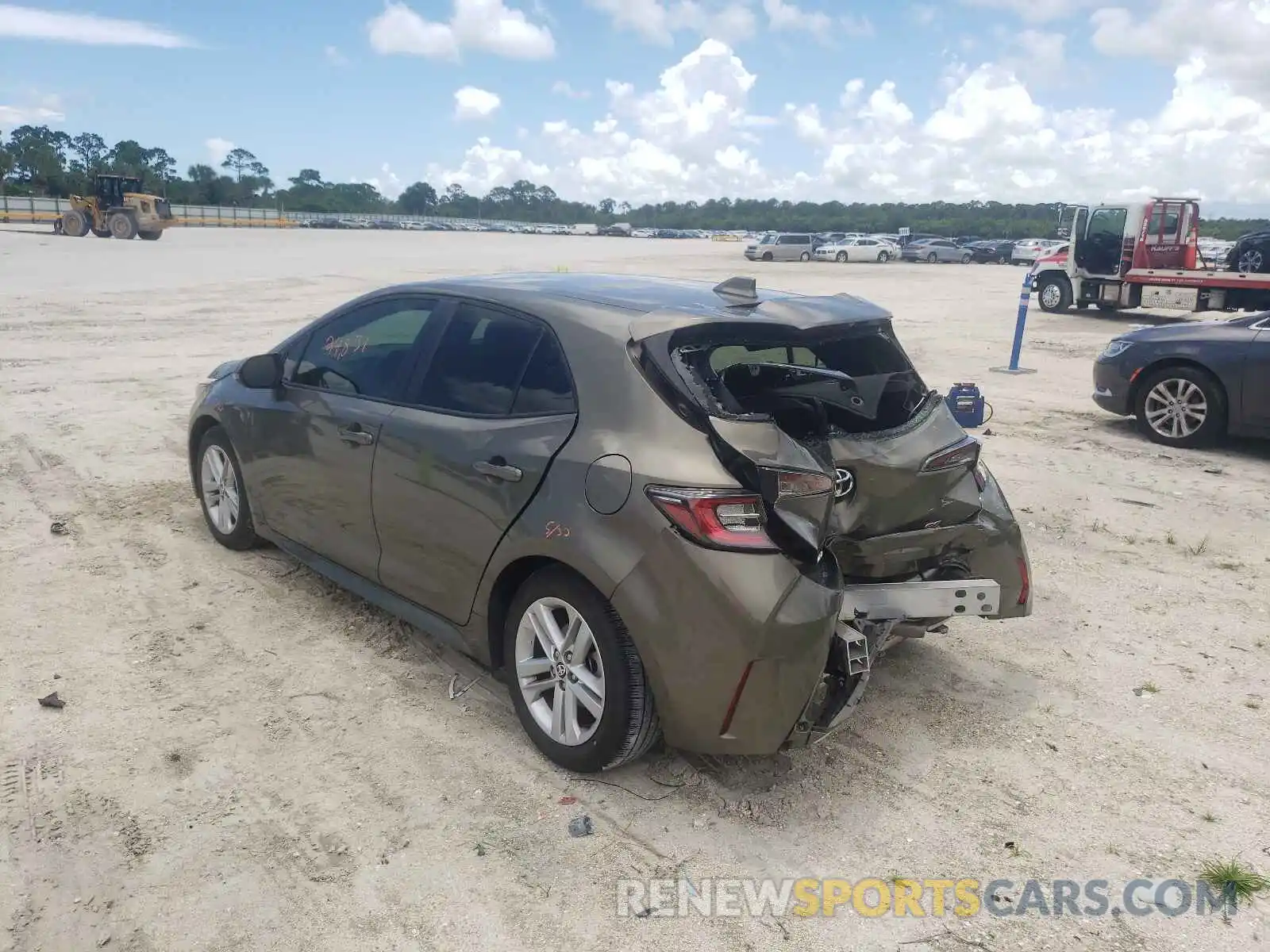 3 Photograph of a damaged car JTNK4RBEXK3018187 TOYOTA COROLLA 2019