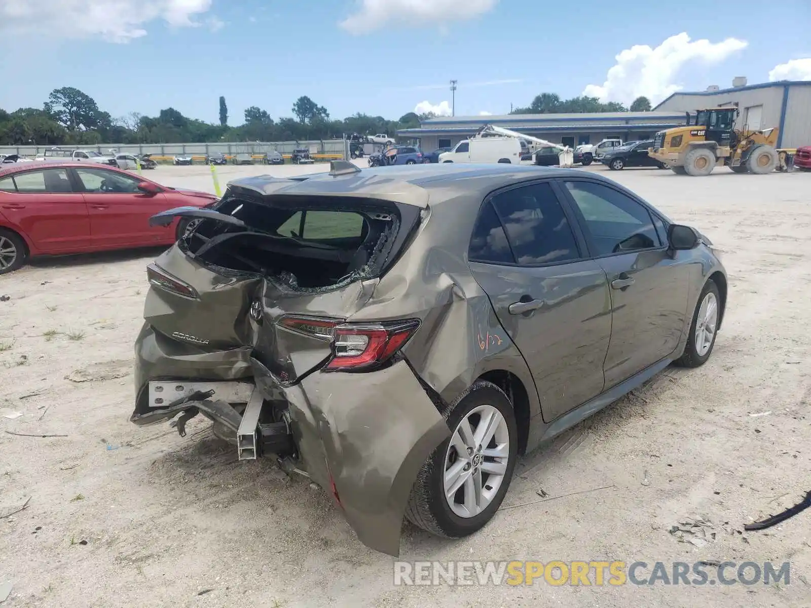 4 Photograph of a damaged car JTNK4RBEXK3018187 TOYOTA COROLLA 2019