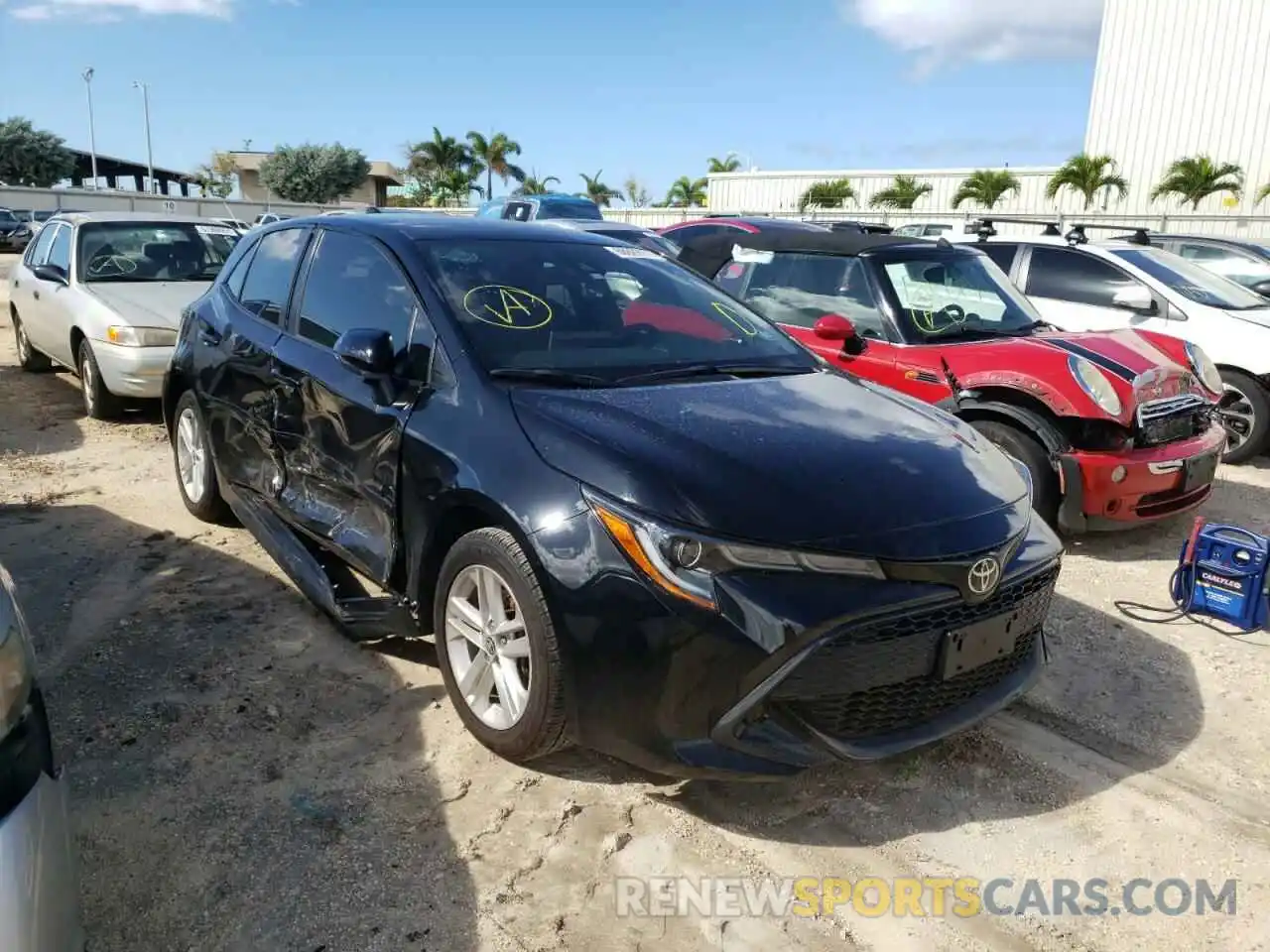 1 Photograph of a damaged car JTNK4RBEXK3019050 TOYOTA COROLLA 2019