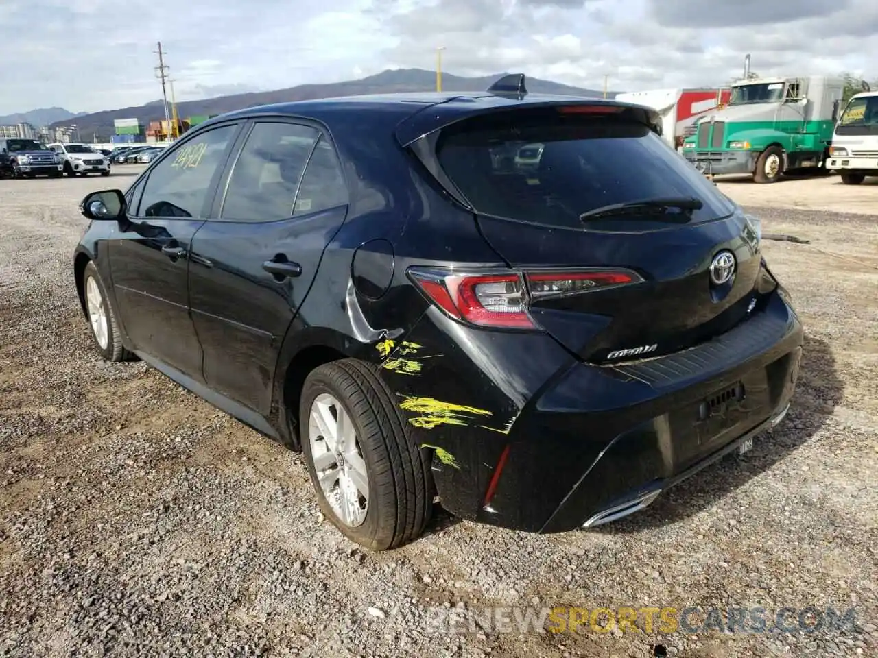 3 Photograph of a damaged car JTNK4RBEXK3019050 TOYOTA COROLLA 2019