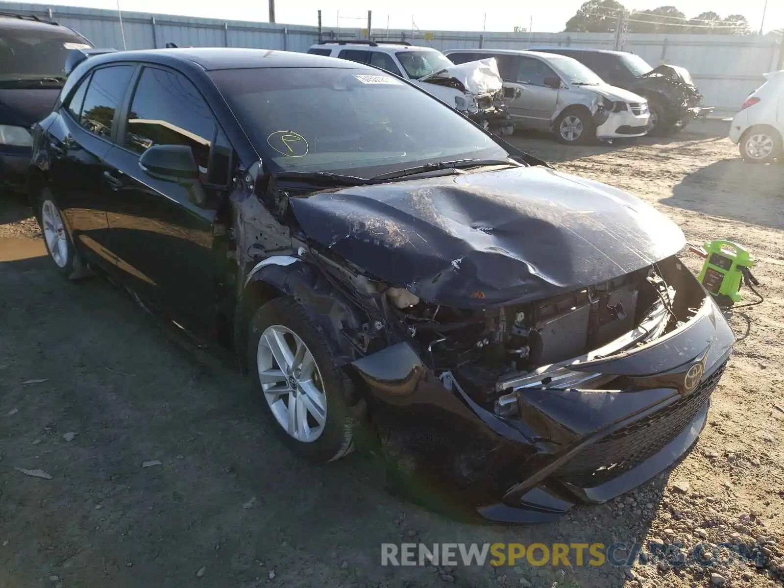 1 Photograph of a damaged car JTNK4RBEXK3019095 TOYOTA COROLLA 2019