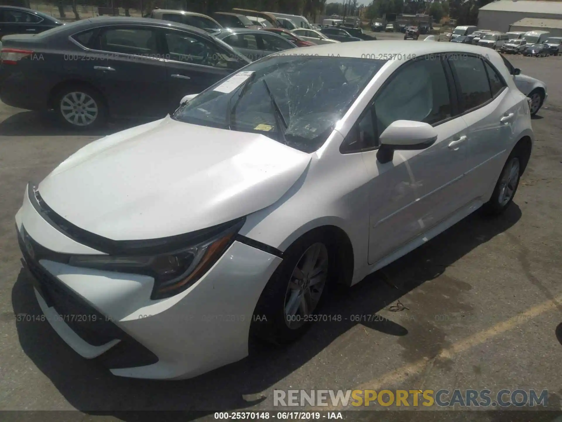 2 Photograph of a damaged car JTNK4RBEXK3020635 TOYOTA COROLLA 2019