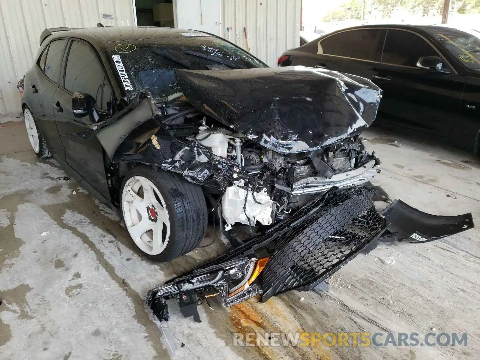 1 Photograph of a damaged car JTNK4RBEXK3021414 TOYOTA COROLLA 2019