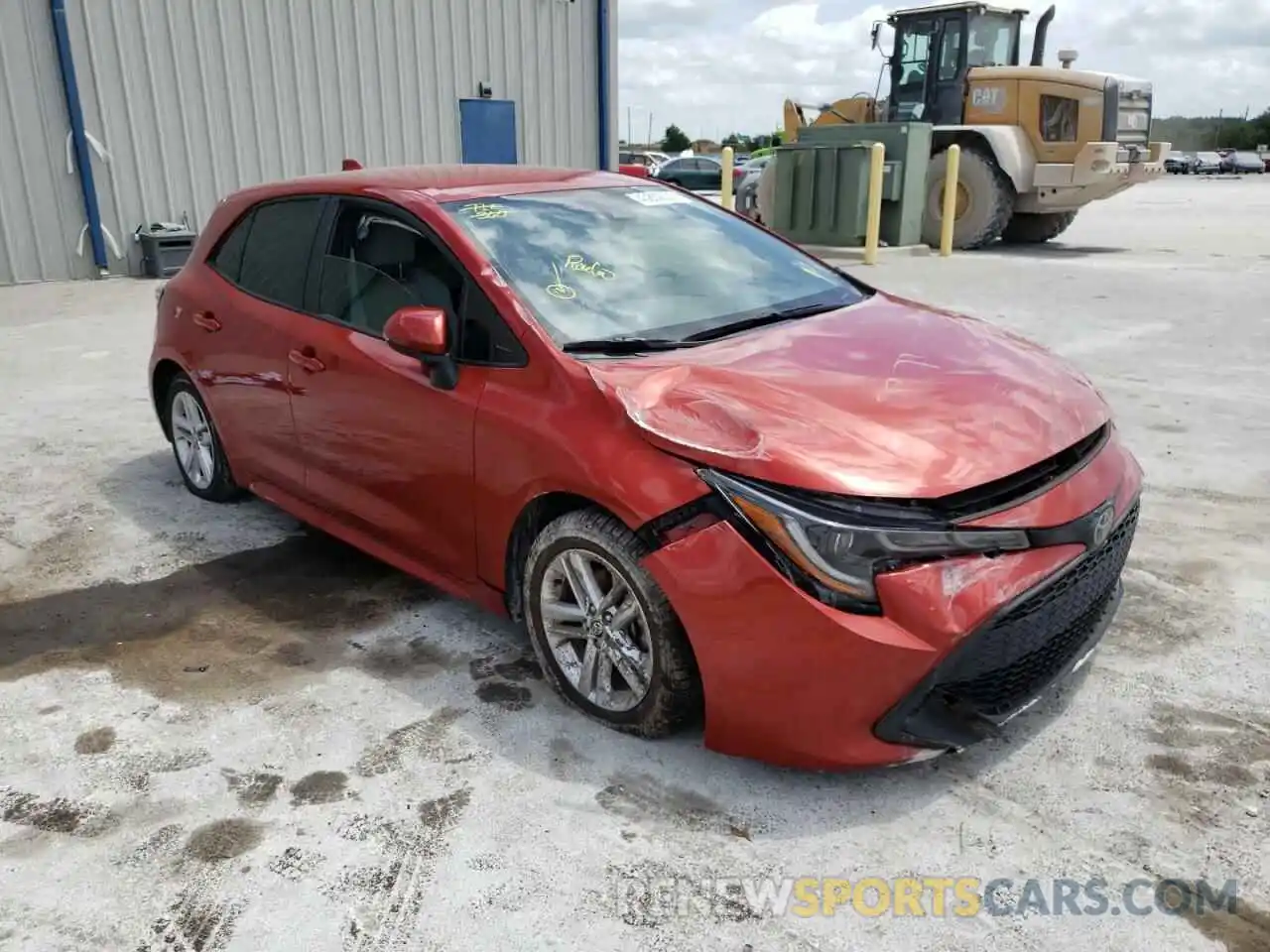 1 Photograph of a damaged car JTNK4RBEXK3023809 TOYOTA COROLLA 2019