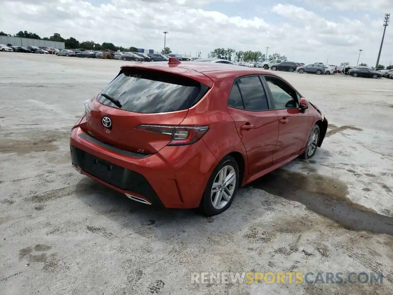 4 Photograph of a damaged car JTNK4RBEXK3023809 TOYOTA COROLLA 2019