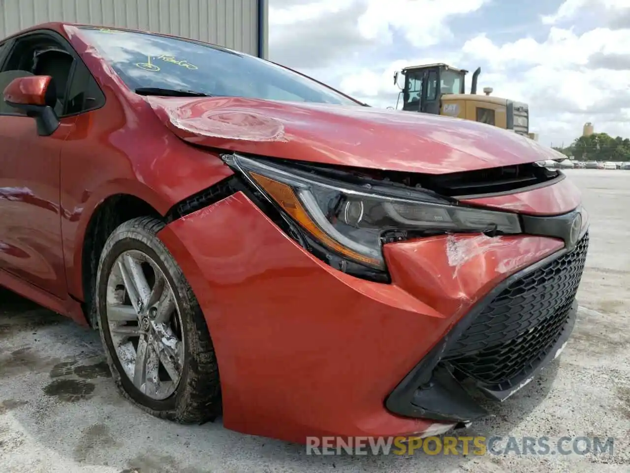 9 Photograph of a damaged car JTNK4RBEXK3023809 TOYOTA COROLLA 2019