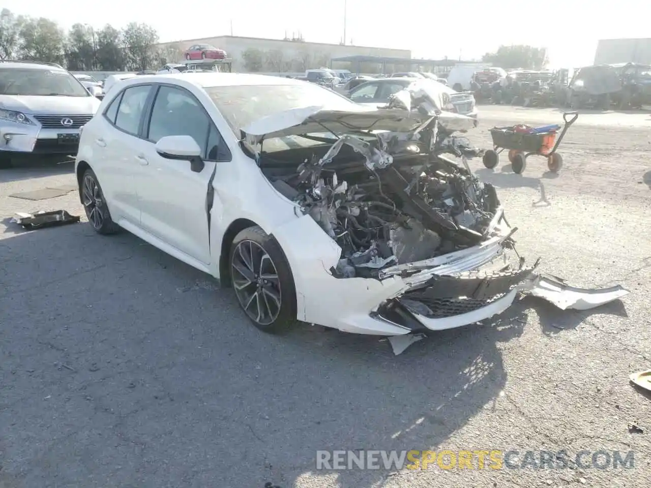 1 Photograph of a damaged car JTNK4RBEXK3023812 TOYOTA COROLLA 2019