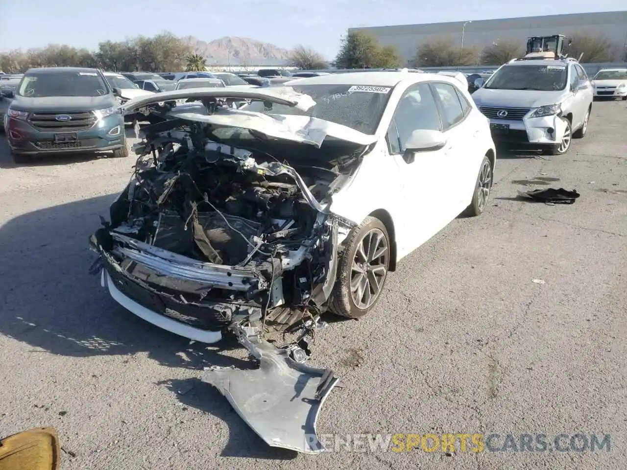 2 Photograph of a damaged car JTNK4RBEXK3023812 TOYOTA COROLLA 2019