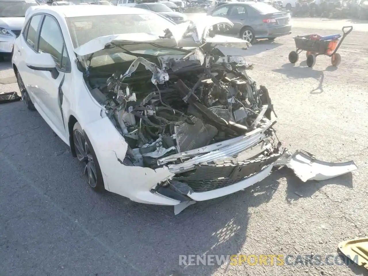 9 Photograph of a damaged car JTNK4RBEXK3023812 TOYOTA COROLLA 2019