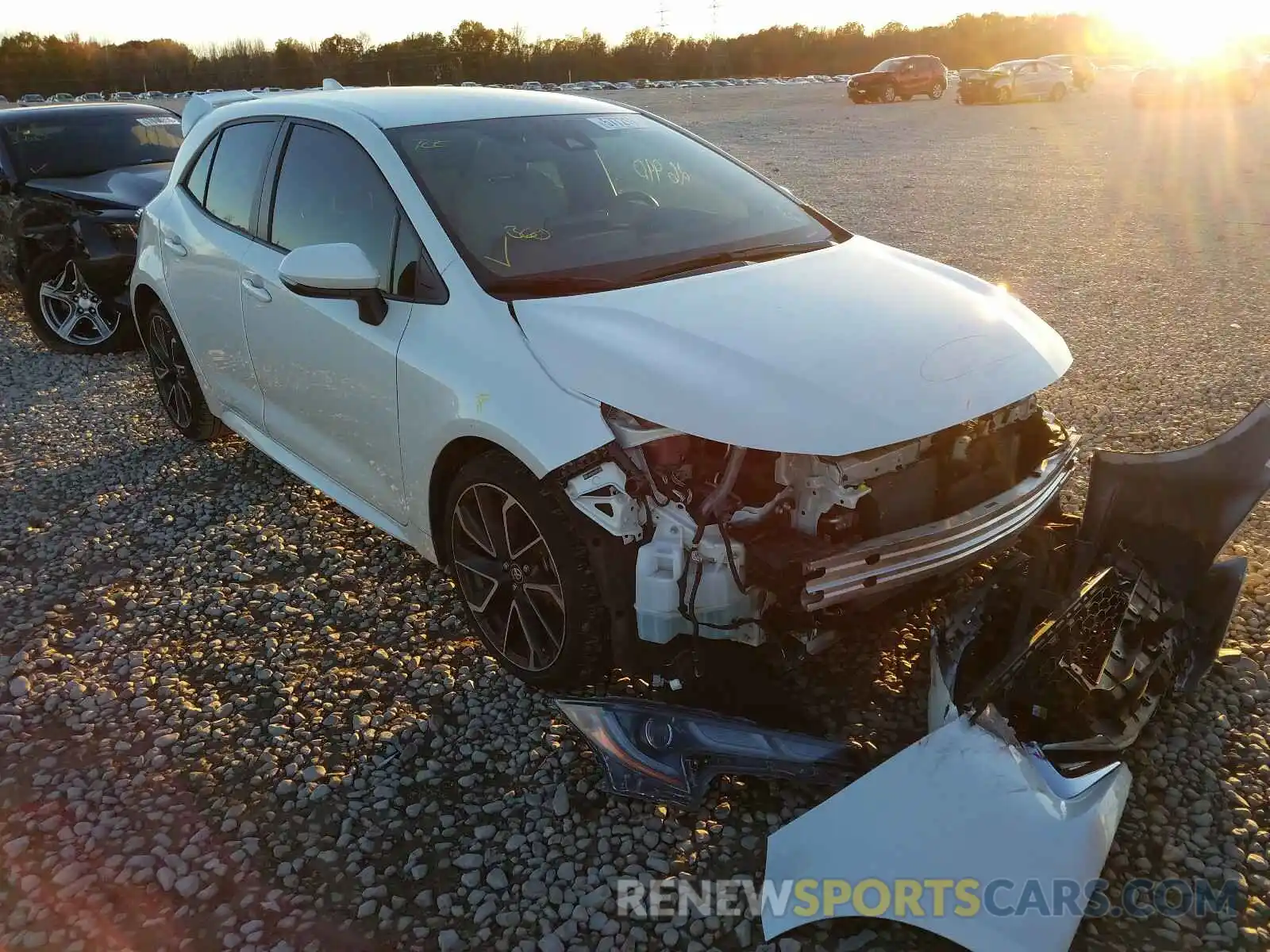 1 Photograph of a damaged car JTNK4RBEXK3024345 TOYOTA COROLLA 2019