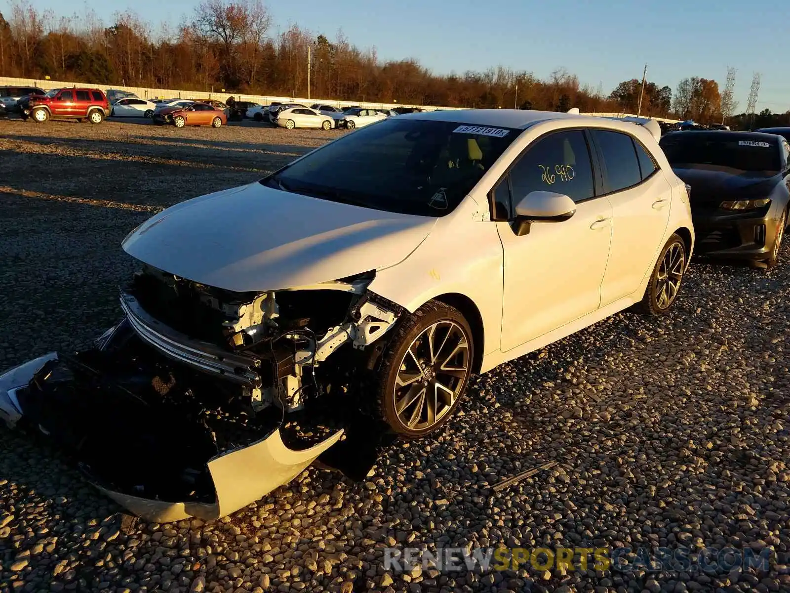 2 Photograph of a damaged car JTNK4RBEXK3024345 TOYOTA COROLLA 2019