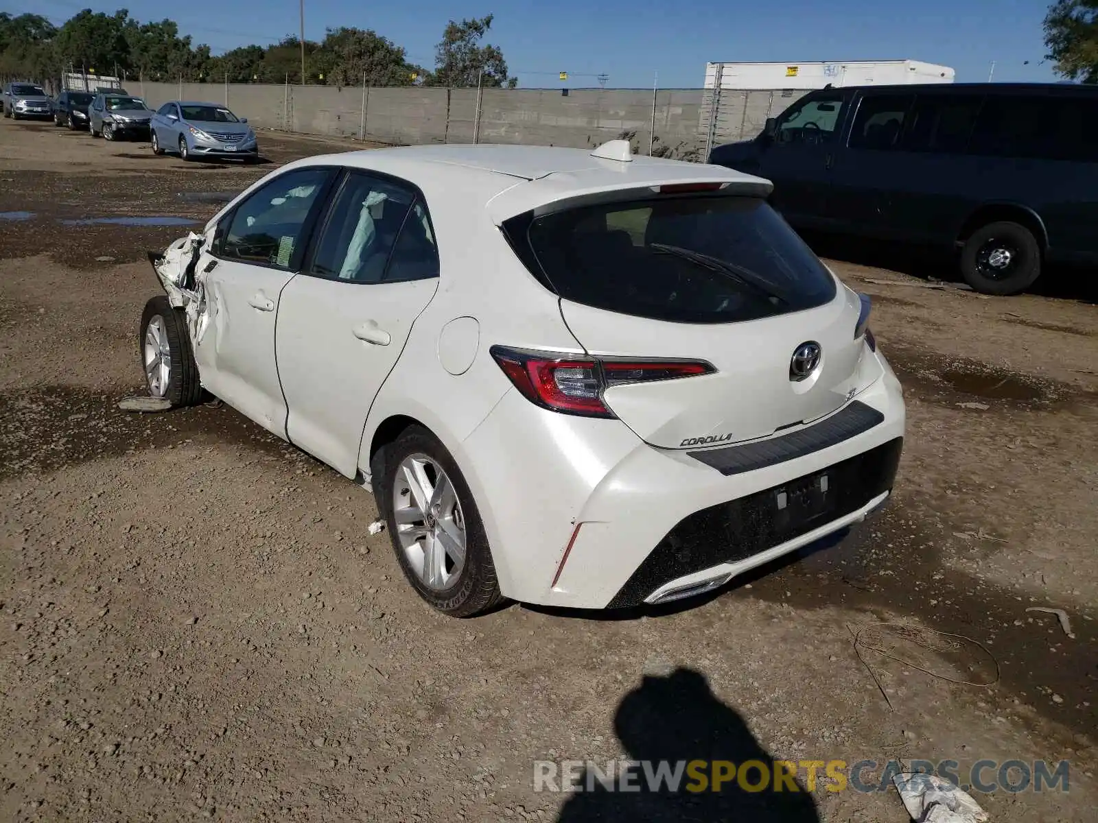 3 Photograph of a damaged car JTNK4RBEXK3024510 TOYOTA COROLLA 2019