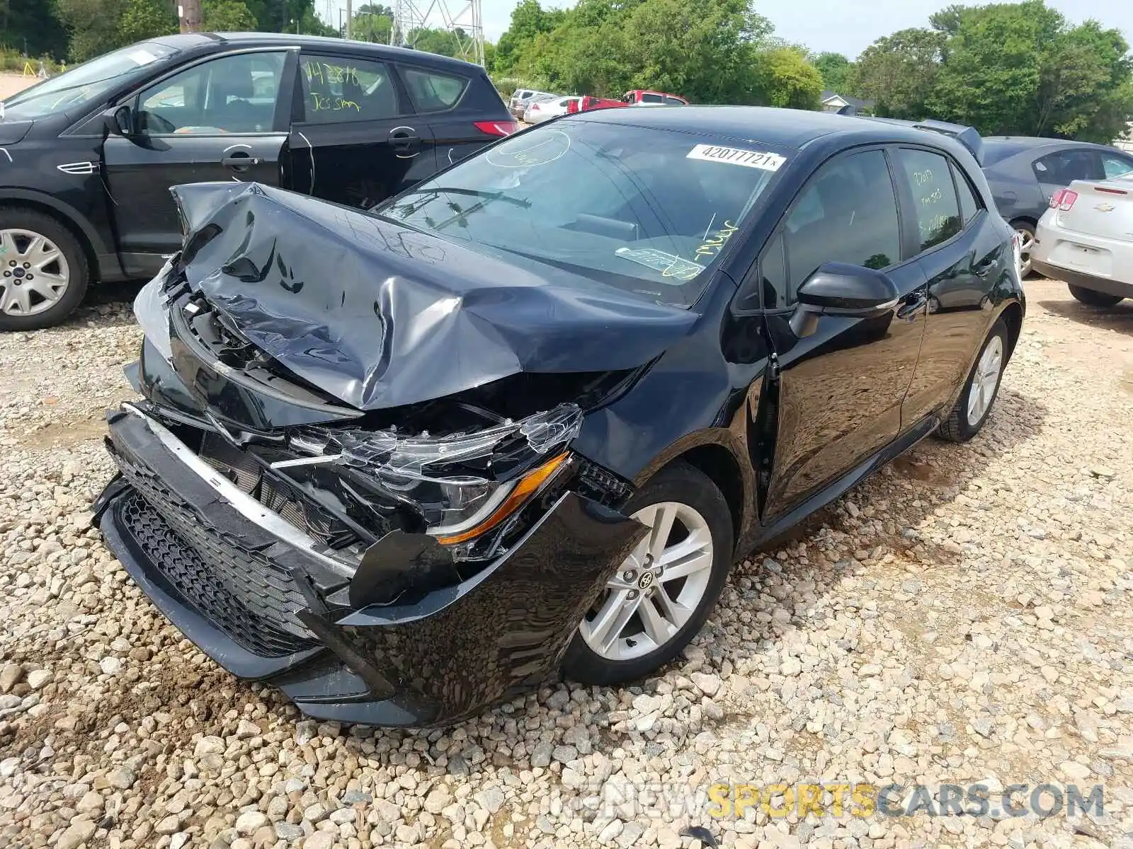 2 Photograph of a damaged car JTNK4RBEXK3024748 TOYOTA COROLLA 2019