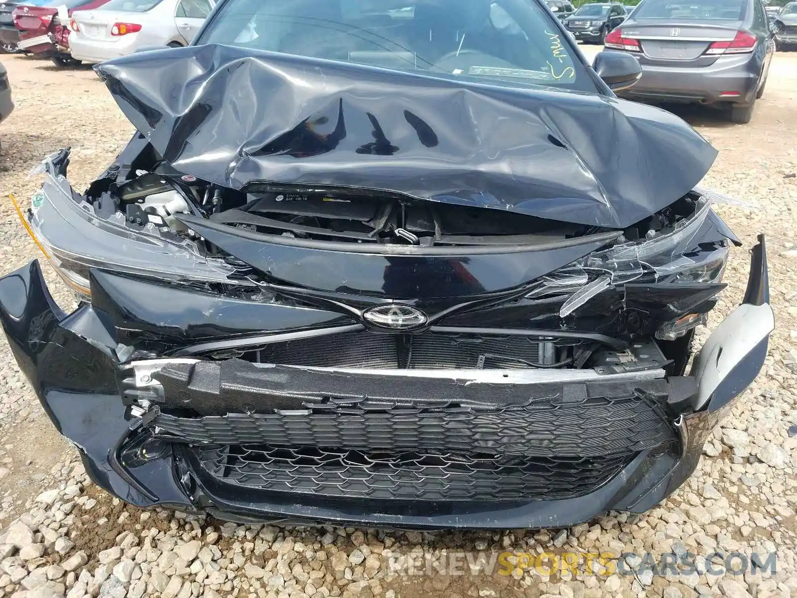 9 Photograph of a damaged car JTNK4RBEXK3024748 TOYOTA COROLLA 2019