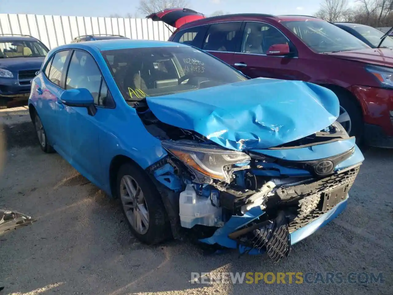 1 Photograph of a damaged car JTNK4RBEXK3025155 TOYOTA COROLLA 2019