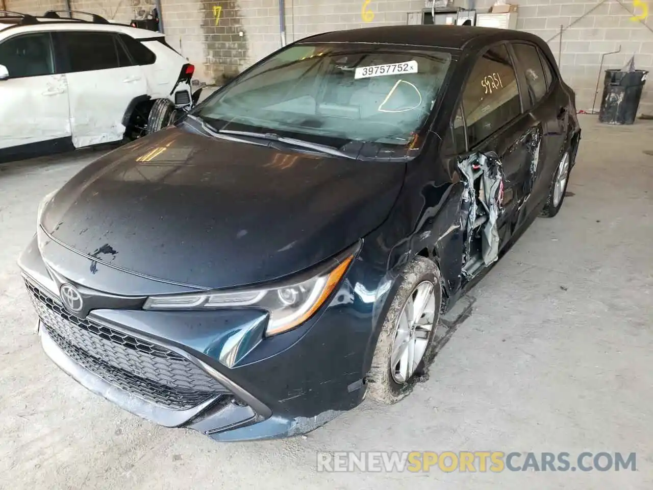 2 Photograph of a damaged car JTNK4RBEXK3025351 TOYOTA COROLLA 2019