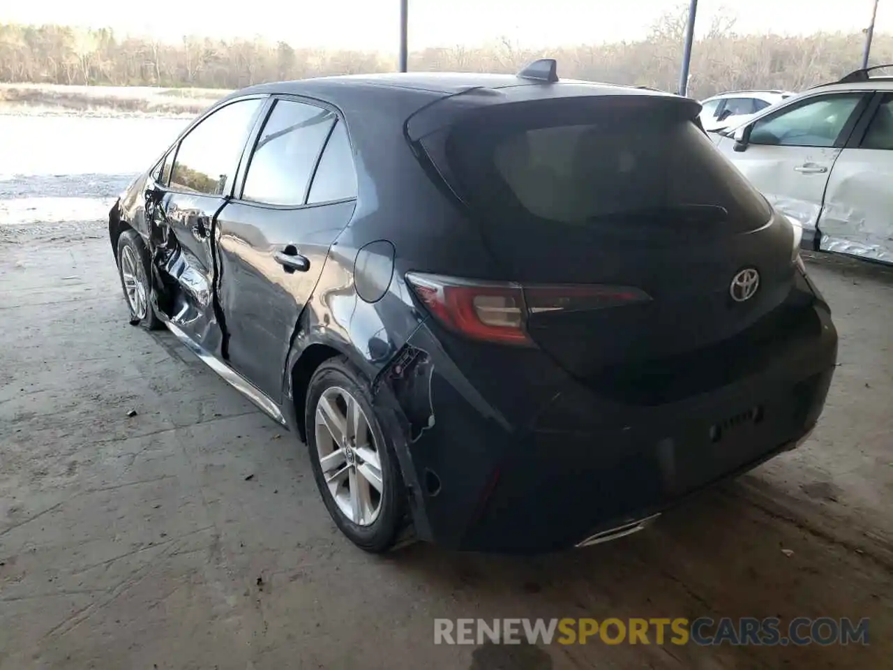 3 Photograph of a damaged car JTNK4RBEXK3025351 TOYOTA COROLLA 2019