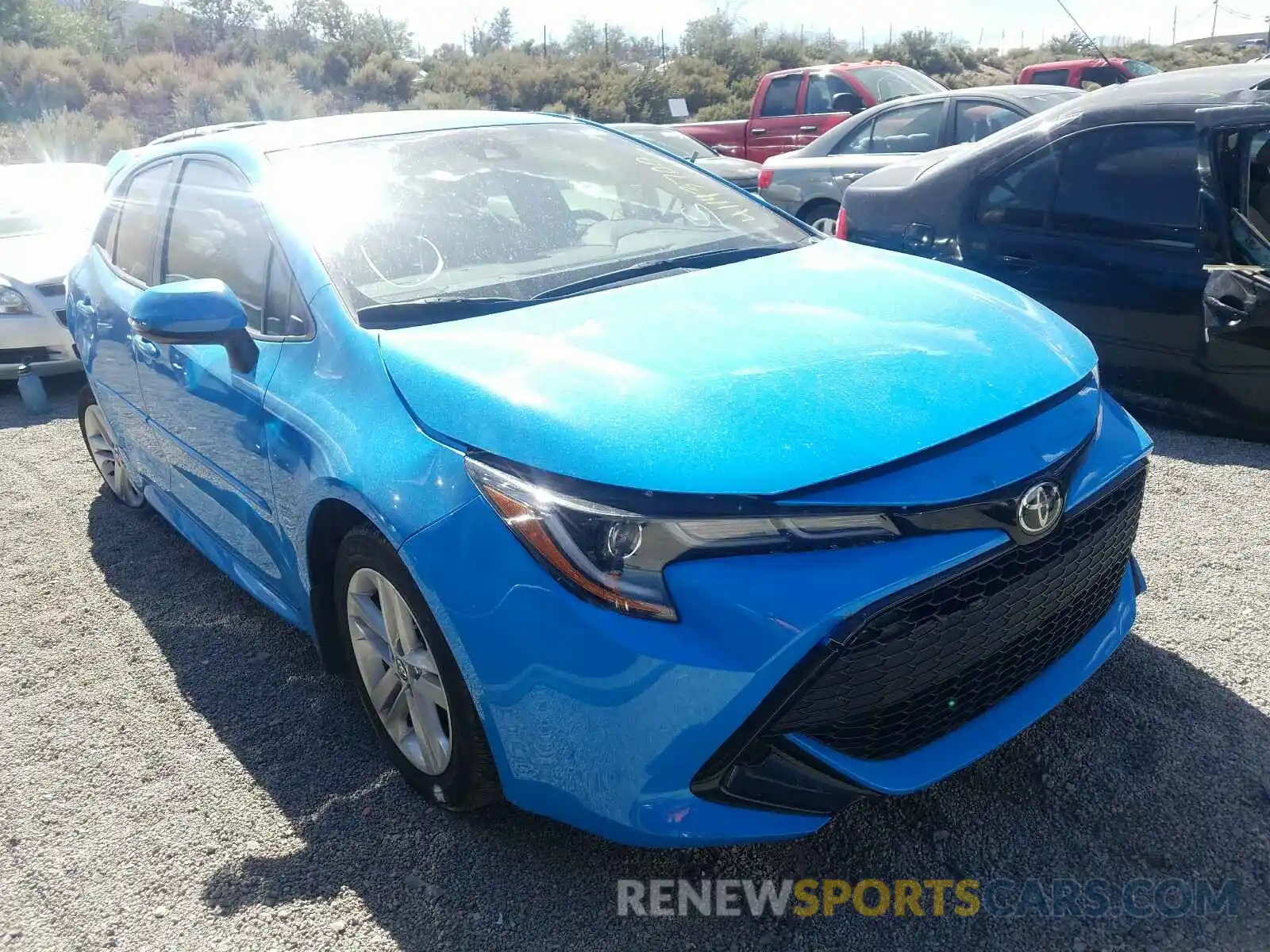 1 Photograph of a damaged car JTNK4RBEXK3027536 TOYOTA COROLLA 2019