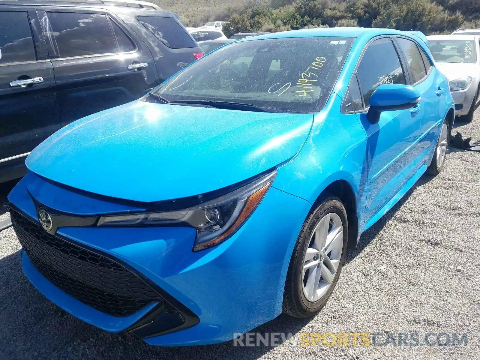 2 Photograph of a damaged car JTNK4RBEXK3027536 TOYOTA COROLLA 2019