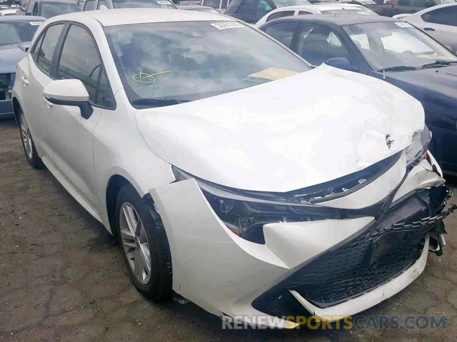 1 Photograph of a damaged car JTNK4RBEXK3027746 TOYOTA COROLLA 2019