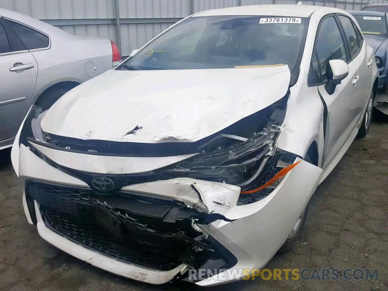 2 Photograph of a damaged car JTNK4RBEXK3027746 TOYOTA COROLLA 2019