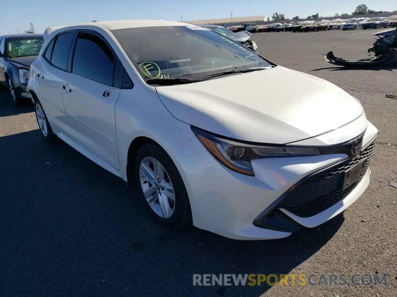 1 Photograph of a damaged car JTNK4RBEXK3033708 TOYOTA COROLLA 2019