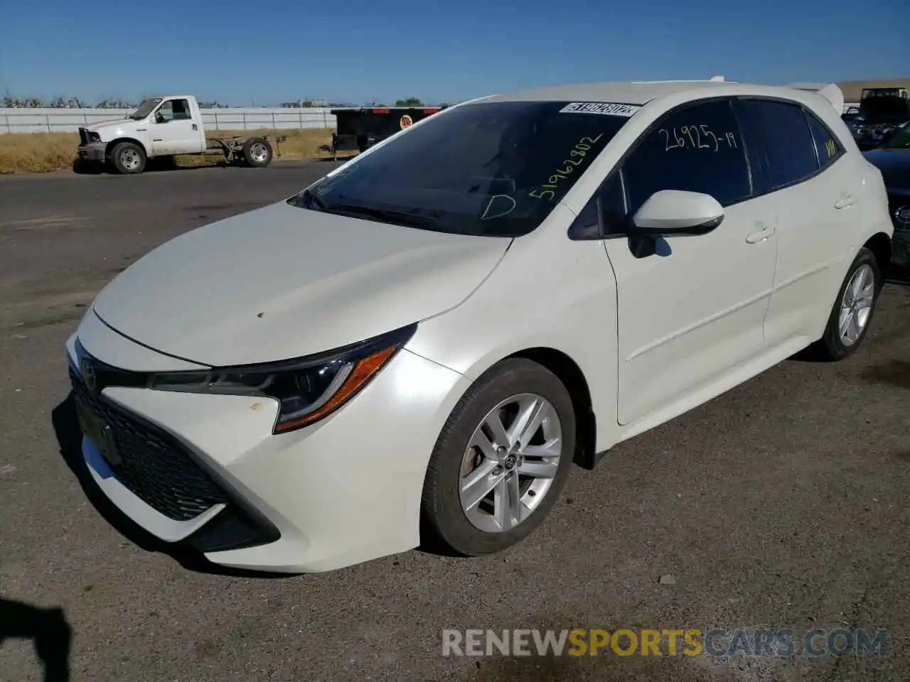 2 Photograph of a damaged car JTNK4RBEXK3033708 TOYOTA COROLLA 2019