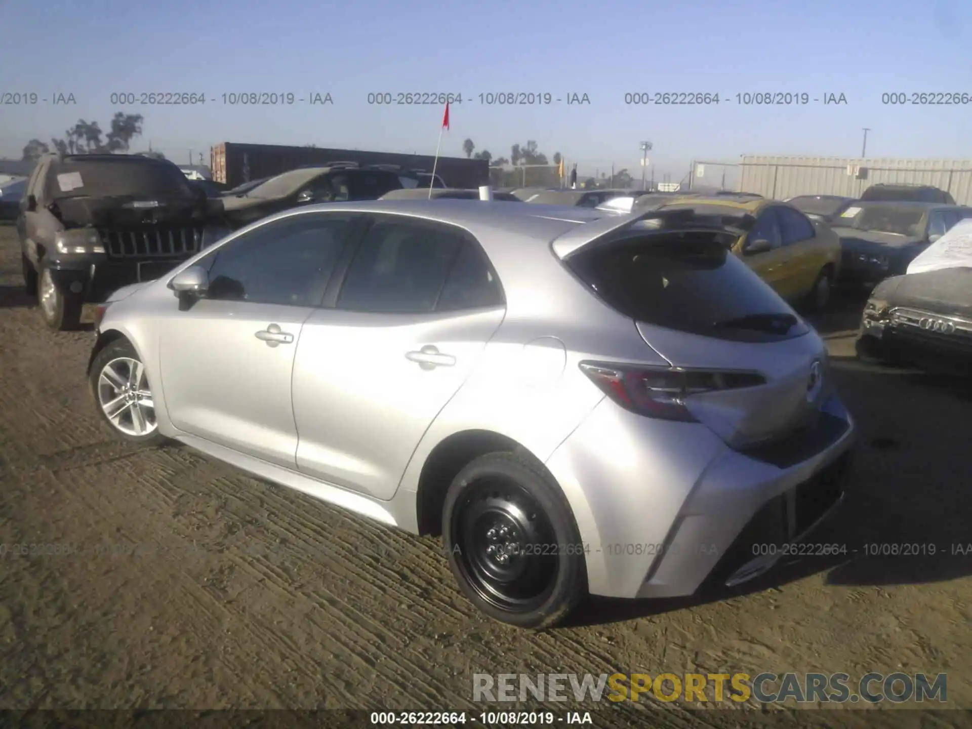 3 Photograph of a damaged car JTNK4RBEXK3034048 TOYOTA COROLLA 2019