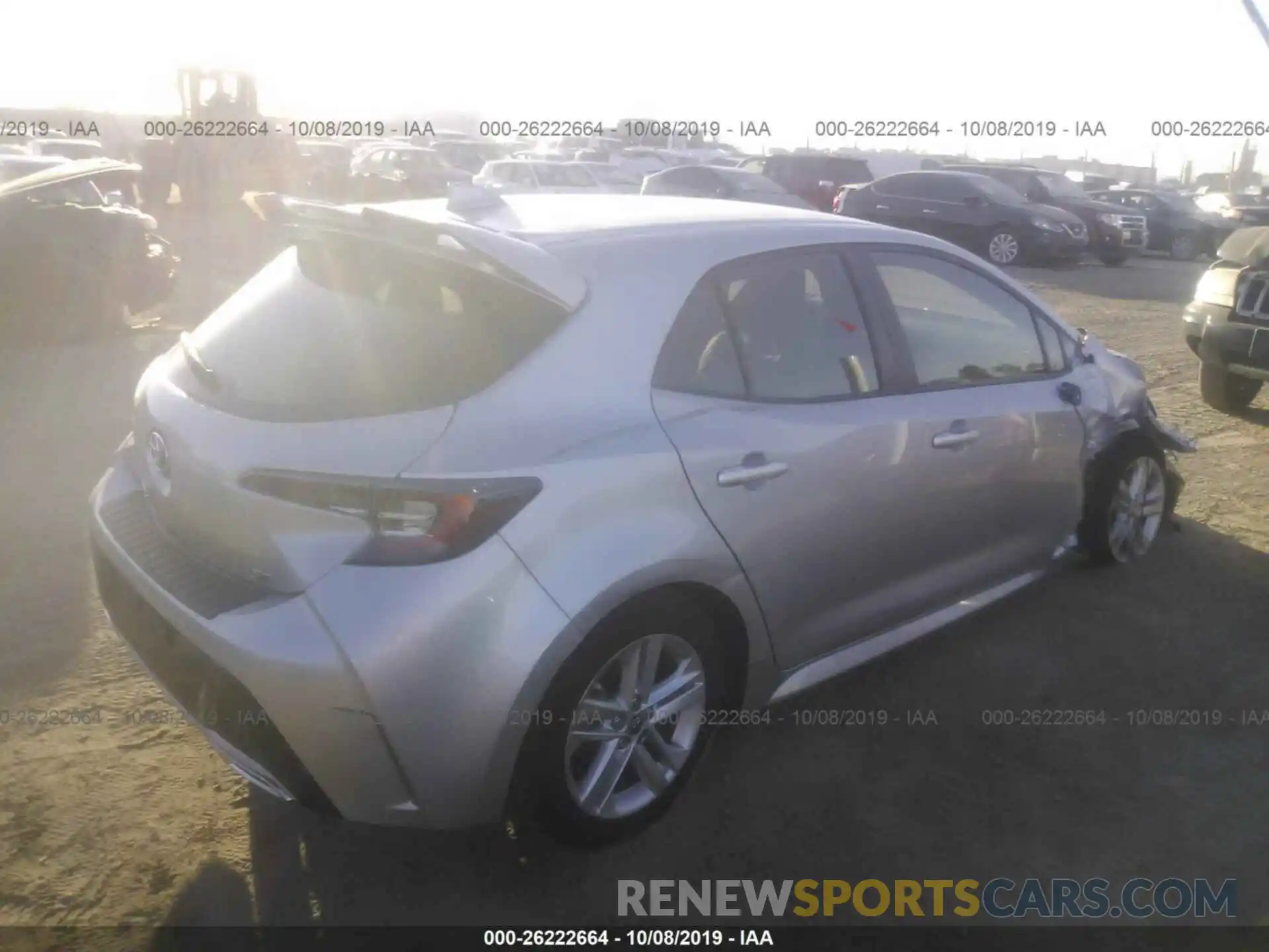 4 Photograph of a damaged car JTNK4RBEXK3034048 TOYOTA COROLLA 2019