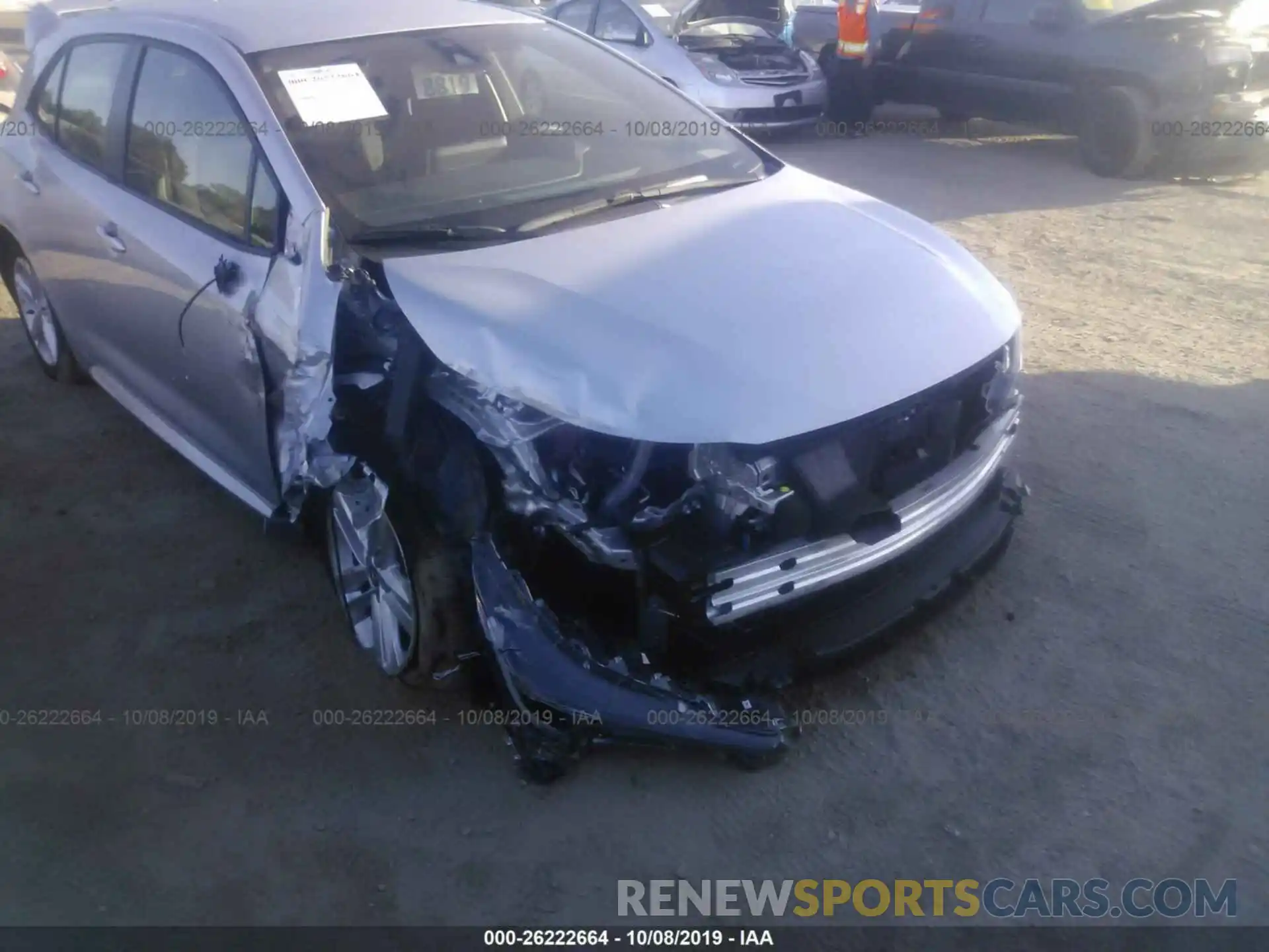 6 Photograph of a damaged car JTNK4RBEXK3034048 TOYOTA COROLLA 2019